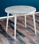 Hanah Home Mesa de Comedor Redonda Stil Antik - Antiguo y Blanco